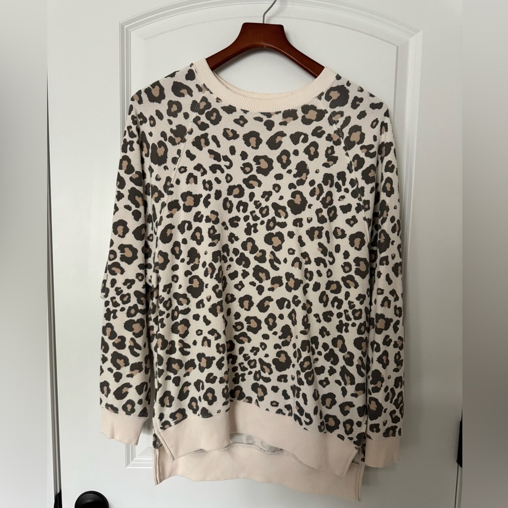 American Eagle Cheetah Crew Sweatshirt